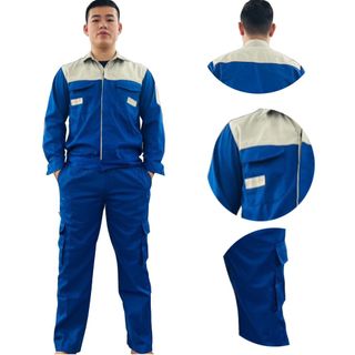 M35 - Bộ quần áo bảo hộ lao động ( BHLĐ) dài tay bằng vải Kaki liên doanh 3.1 cho công nhân, kỹ sư