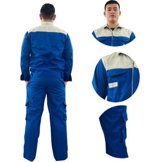 M35 - Bộ quần áo bảo hộ lao động ( BHLĐ) dài tay bằng vải Kaki liên doanh 3.1 cho công nhân, kỹ sư