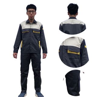 M24 - Bộ quần áo bảo hộ lao động ( BHLĐ) dài tay bằng vải Kaki liên doanh 3.1 cho công nhân, kỹ sư