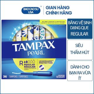 Băng vệ sinh Tampon siêu thấm Tampax Pearl - Hàng Mỹ