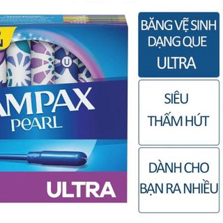 Băng vệ sinh Tampon siêu thấm Tampax Pearl - Hàng Mỹ