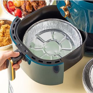 Bát bạc nồi chiên không dầu,khay nướng bạc size 22cm