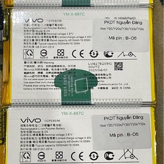 Pin Vivo Y20 / Y30 / Y12S / Y20S (B-O5 / B-05) giá sỉ