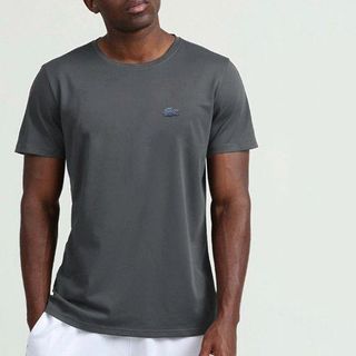 Áo thun cotton nam, áo thun nam cao cấp, chất 100% COTTON chính phẩm co giản 4 chiều loại 1 xịn sò dày dặn mịn mát, mặc thấm hút mồ hôi cực tốt, logo vs dây cổ pối chữ  - size từ 53kg - 87kg