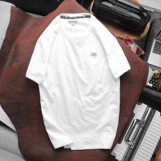 Áo thun cotton nam, áo thun nam cao cấp, chất 100% COTTON chính phẩm co giản 4 chiều loại 1 xịn sò dày dặn mịn mát, mặc thấm hút mồ hôi cực tốt, logo vs dây cổ pối chữ  - size từ 53kg - 87kg