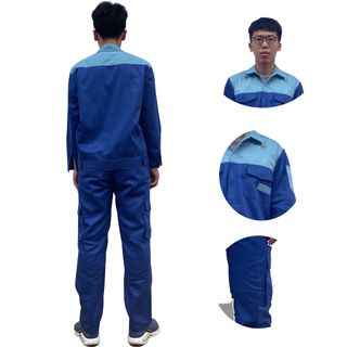M05- Bộ quần áo bảo hộ lao động ( BHLĐ) dài tay bằng vải Kaki liên doanh 3.1 cho công nhân, kỹ sư