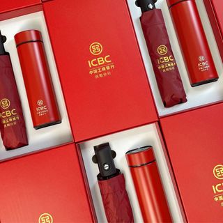 Bộ Quà Tặng 3Trong1 Bình Giữ Nhiệt, Ô In LoGo Theo Yêu Cầu ( Hàng Tận Xưởng )