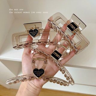 Kẹp Tóc Họa Tiết Hình Học Chữ Love Thời Trang Cho Nữ