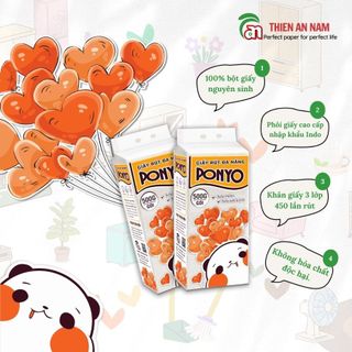 Khăn Giấy Rút Đa Năng Treo Tường PONYO 500g tặng móc treo
