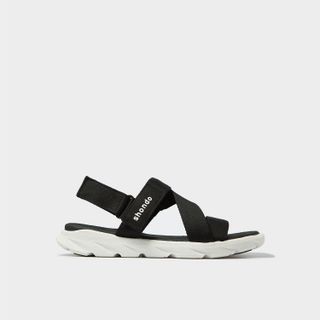 Sandals F6 sport đế trắng quai đen