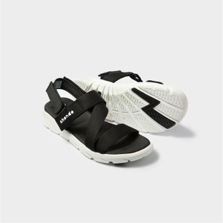 Sandals F6 sport đế trắng quai đen