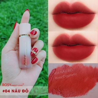 [COMBO QUÀ TẶNG 31] 2 SON KEM LÌ ROSY LUXURY (TẶNG KÈM NGỌC DƯỠNG MÔI 129K)-ROSY