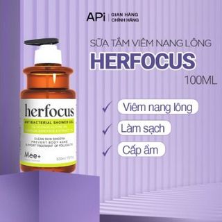 SỮA TẮM VIÊM NANG LÔNG HERFOCUS 3% GLUCONOLACTONE (PHA) 500ML