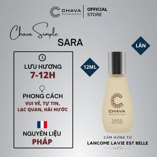 NƯỚC HOA NỮ CHAVA SARA DẠNG LĂN 12ML