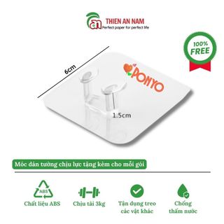 Khăn Giấy Rút Đa Năng Treo Tường PONYO 500g tặng móc treo