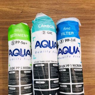 Bộ lõi lọc thô 10 in, lõi lọc nước Aqua chính hãng