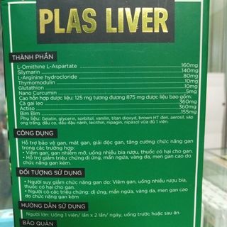 Plas Liver-Hỗ trợ tăng cường chức năng gan Plas Liver