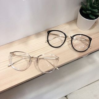 Kính giả cận nam nữ hottrend gọng tròn phong cách Ulzzang mắt kính không độ chống tia UV đẹp 019