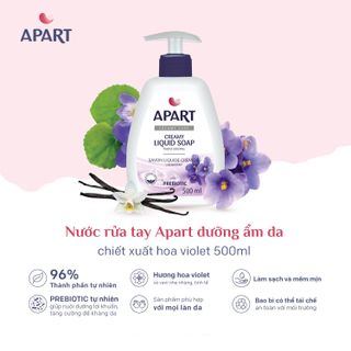 [ CÓ HÀNG TẶNG KÈM ] NƯỚC RỬA TAY DƯỠNG ẨM DA APART NHIỀU MÙI HƯƠNG - 500ML