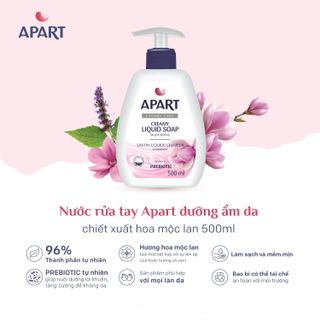 NƯỚC RỬA TAY DƯỠNG ẨM DA APART NHIỀU MÙI HƯƠNG - 500ML