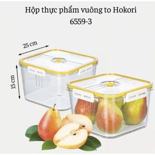 BỘ 3 HỘP ĐỰNG THỰC PHẨM VUÔNG HOKORI
