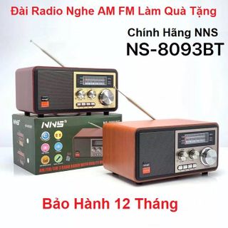 Đài Radio NS-8093BT, Bluetooth Chính Hãng NNS, Bắt Sóng FM, AM, /USB/TF, Cổng Thẻ Nhớ - Loa Dùng Điện 220V Và Pin Sạc giá sỉ