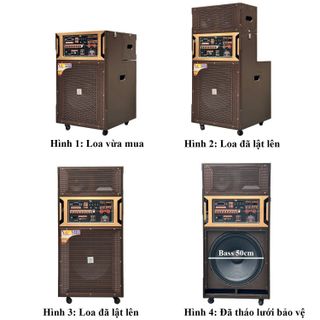 Loa Kéo Karaoke BK48- Công Suất Mạnh Mẽ 1000W, Bass Siêu Khủng 50cm Siêu Trầm, Tặng Kèm 2 Micro Không Dây Thông Minh,Bảo Hành 12 Tháng.