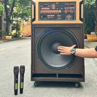 Loa Kéo Karaoke BK48- Công Suất Mạnh Mẽ 1000W, Bass Siêu Khủng 50cm Siêu Trầm, Tặng Kèm 2 Micro Không Dây Thông Minh,Bảo Hành 12 Tháng.