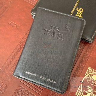 Ví Passport da in logo