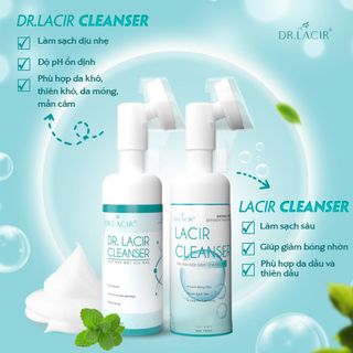 Sữa rửa mặt dịu nhẹ Cleanser chính hãng Dr.Lacir giúp sáng da sạch bụi bẩn mềm mịn 150ml giá sỉ