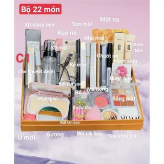 Set 22 món mỹ phẩm trang điểm
