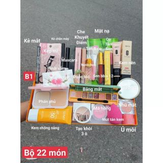 Set 22 món mỹ phẩm trang điểm
