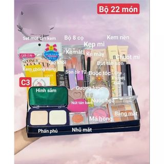Set 22 món mỹ phẩm trang điểm