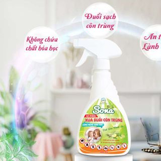 Xịt Phòng - Xua Đuổi Côn Trùng Sinh Học Sona 500gr