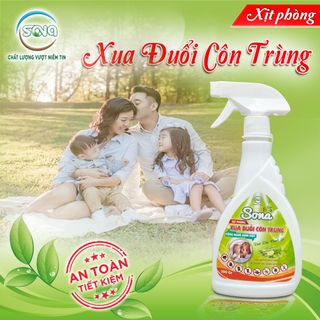 Xịt Phòng - Xua Đuổi Côn Trùng Sinh Học Sona 500gr