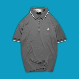 Áo POLO thời trang nam ZMODE1 bo kẻ, chất vải thấm hút tốt - Màu Xám