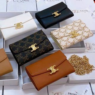 Túi xách quảng châu Ví Kèm xích Fullbox - 12B3257  (Chuyên sỉ túi xách sll, balo, ví, thắt lưng, túi Laptop)