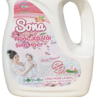 Nước Xả Vải Sinh học Sona 1800ml Siêu Đậm Đặc - Siêu Tiết Kiệm