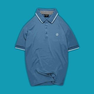 Áo POLO thời trang nam ZMODE1 bo kẻ, chất vải thấm hút tốt - Màu Xanh Dương