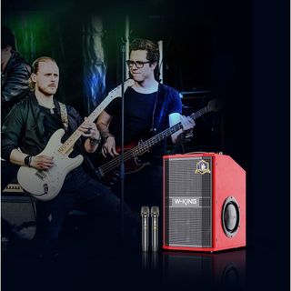 Loa Karaoke W-King K20S (Bass 8", 2 Micro, 180W, Pin 5000mAh)