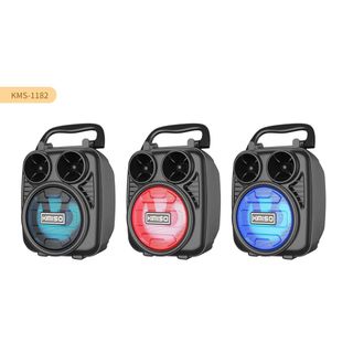 Loa bluetooth mini KIMISO KMS-1182 không dây đèn led sống động.