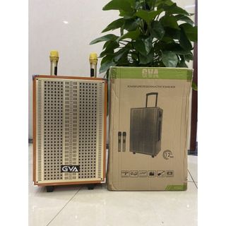 Loa kéo di động GVA K333, K-333 Bass 30,12 inch, 2 míc, vỏ gỗ đẹp hiện đại, âm thanh tốt. Loa karaoke