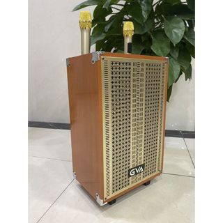 Loa kéo di động GVA K333, K-333 Bass 30,12 inch, 2 míc, vỏ gỗ đẹp hiện đại, âm thanh tốt. Loa karaoke giá sỉ