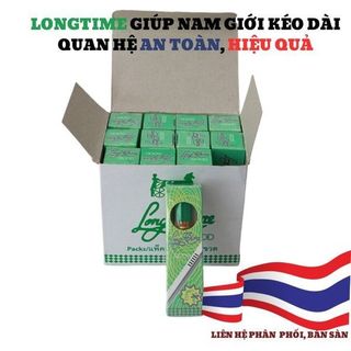 Chai xịt kéo dài quan hệ LONGTIME 5ml, chống xuất tinh sớm 100% chính hãng, tặng kèm bao cao su cao cấp