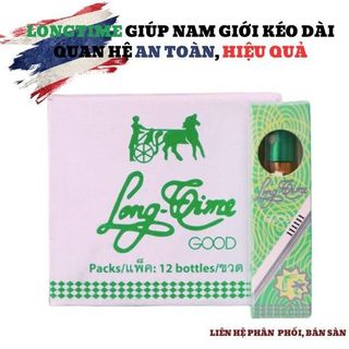 Chai xịt kéo dài quan hệ LONGTIME 5ml, chống xuất tinh sớm 100% chính hãng, tặng kèm bao cao su cao cấp