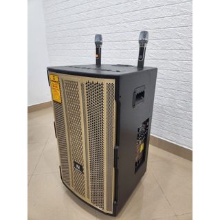 LOA KÉO DI ĐỘNG NANOMAX SK-15F3 , BASS 4 TẤC , KÈM 2 MICRO KHÔNG DÂY UHF , CÔNG SUẤT 600W