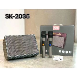 Loa Bluetooth SK-2035 , Có Sẵn 2 Micro Không Dây , Hát Karaoke Nghe Nhạc Bass Cực Đỉnh - Chuẩn qixi
