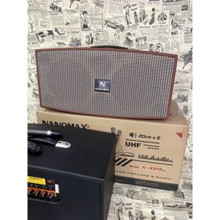 Loa Karaoke Xách Tay Nanomax X420, X-420 Bass Đôi 20cm.