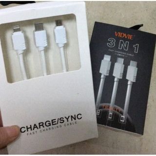 Cáp sạc 3 in 1 Vidvie cb413