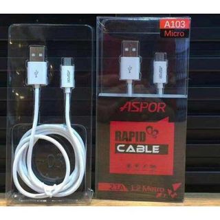 Cáp sạc Aspor rapid cable A103 micro new giá sỉ